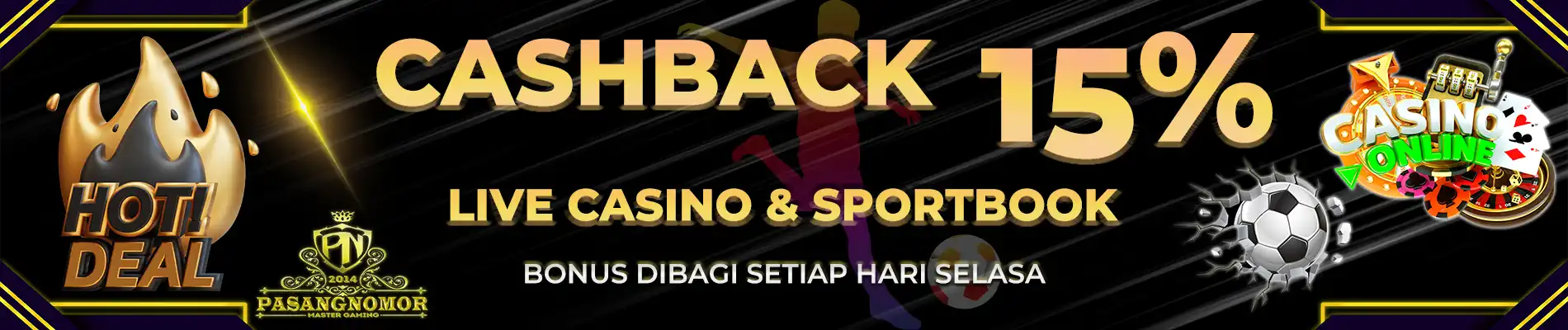 BONUS CASHBACK MINGGUAN